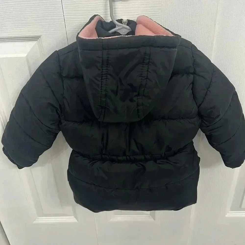 Black Limited Too Toddler Girl Puffer coat size 3T